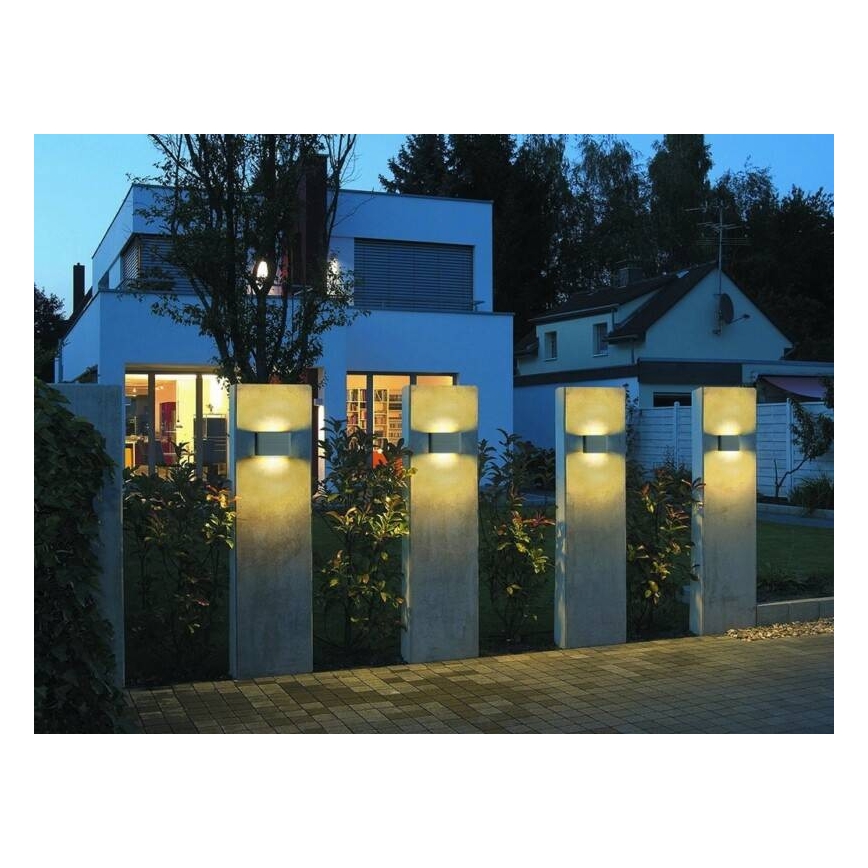 LED2 - LED spoljašnje zidno svetlo FLAT 2xLED/5W/230V IP65