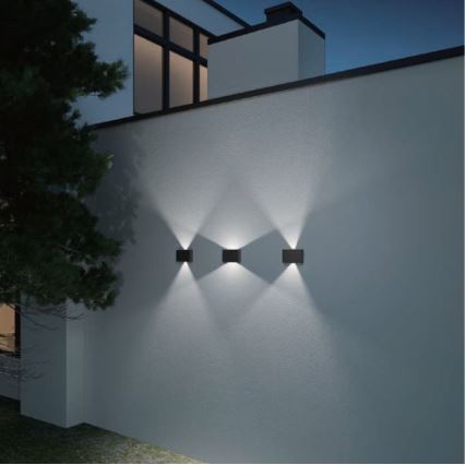 LED2 - LED Spoljna zidna lampa BLADE 2xLED/12W/230V IP54