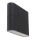 LED2 - LED Spoljna zidna lampa FLAT 2xLED/3W/230V antracit IP54
