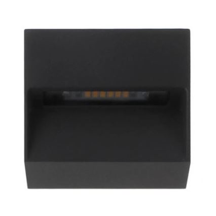LED2 - LED Spoljna zidna lampa STEP ON LED/3W/230V antracit  IP54