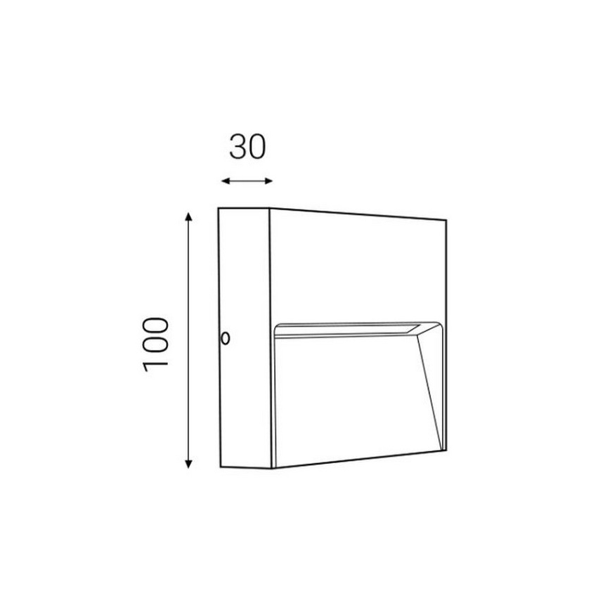 LED2 - LED Spoljna zidna lampa STEP ON LED/3W/230V antracit  IP54