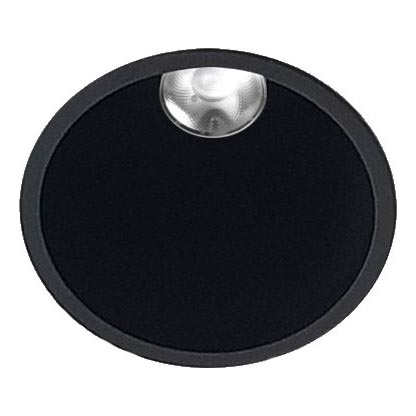 LED2 - LED Ugradbena lampa za kupatilo ZERO LED/10W/230V 4000K CRI 95 IP43 crno pr. 10,9 cm