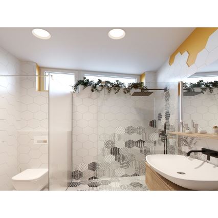 LED2 - LED Ugradbena lampa za kupatilo ZETA LED/25W/230V 3000K IP44