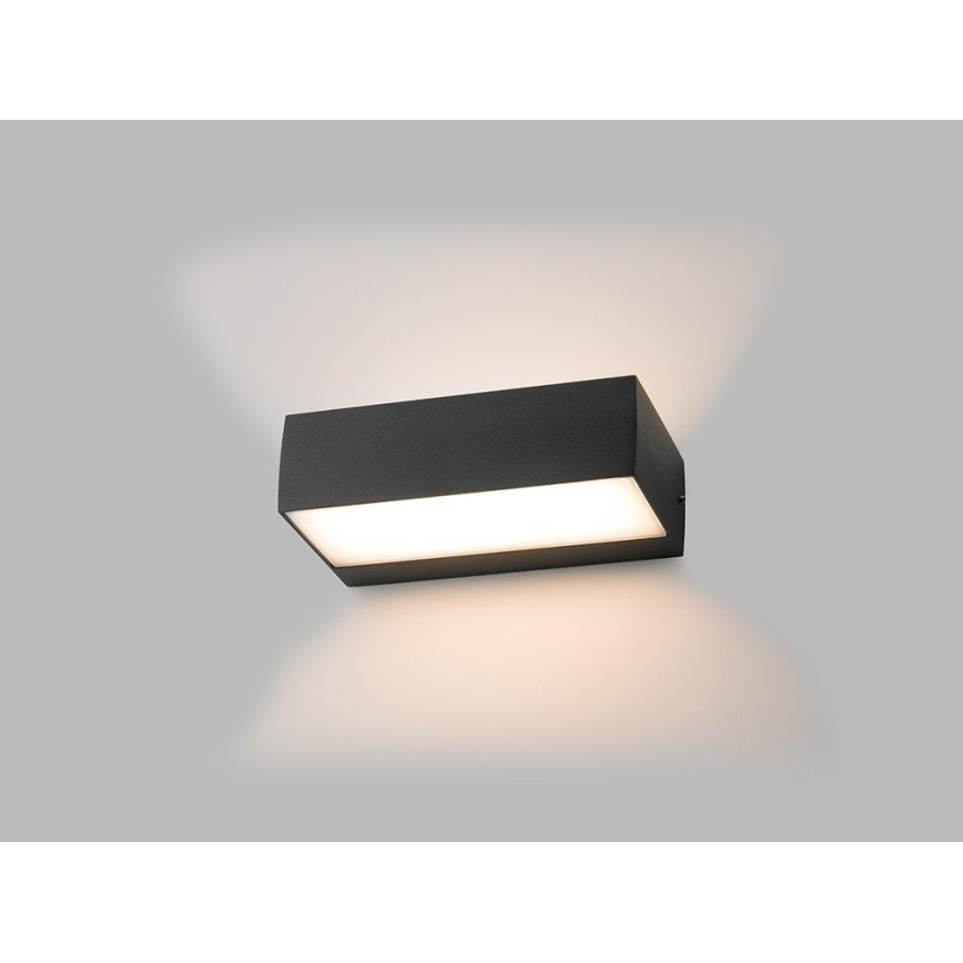 LED2 - LED VVanjska zidna lampa KVADER LED/9W/230V IP54