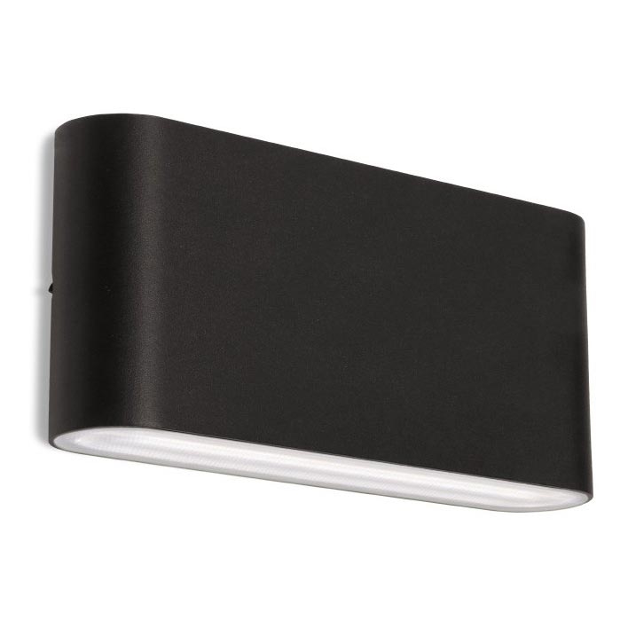LED2 - Spoljašnje LED zidno svetlo FLAT 2xLED/5W/230V IP65 3000K/4000K/5700K crno