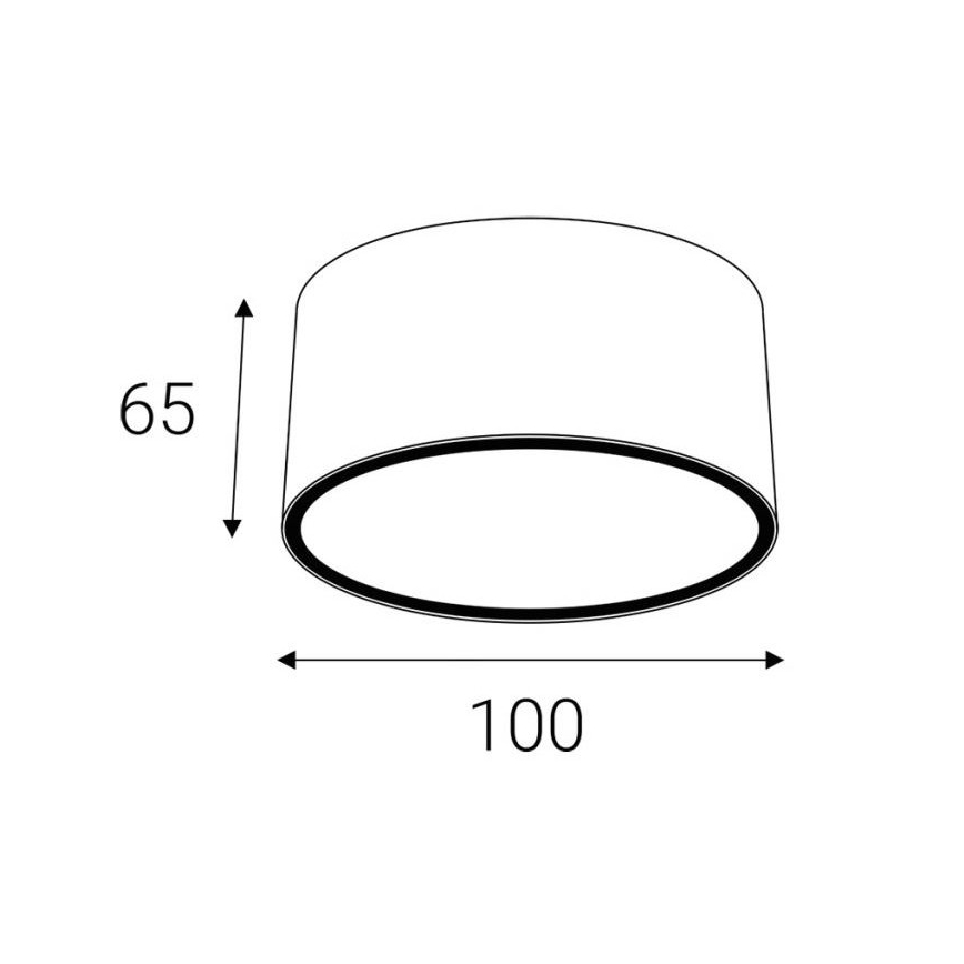LED2 - Spoljašnji reflektor MEDO GX53/11W/230V antracit IP54