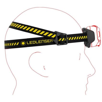 Ledlenser HF6R Work - LED prigušiva punjiva čeona lampa LED/2000 mAh IP68 800 lm 60 h crna