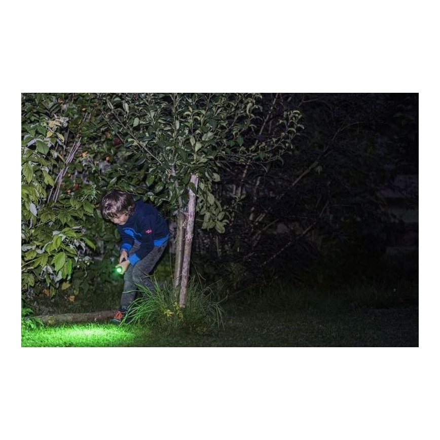 Ledlenser KIDBEAM4 DINO - LED prigušiva dečja baterijska lampa LED/2xAAA IP44 zelena