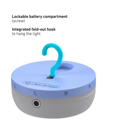 Ledlenser KIDCAMP6 RAINBOW - LED prigušiva prenosna lampa LED/3xAAA IP44 plava