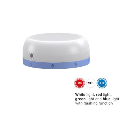 Ledlenser KIDCAMP6 RAINBOW - LED prigušiva prenosna lampa LED/3xAAA IP44 plava