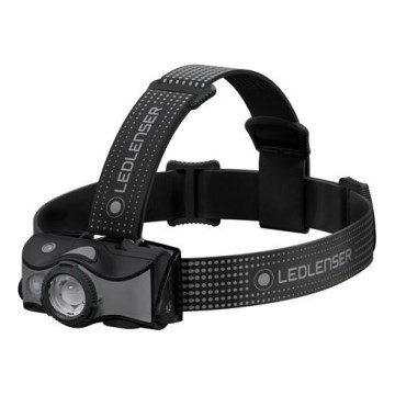 Ledlenser MH7 - prigušiva LED punjiva čelna lampa LED/1550 mAh IP54 600 lm 40 h crna/siva