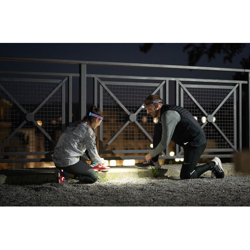 Ledlenser NEO5R - prigušiva punjiva LED čelna lampa, 1800 mAh, IP54, 600 lm, 35 h, crna/bela