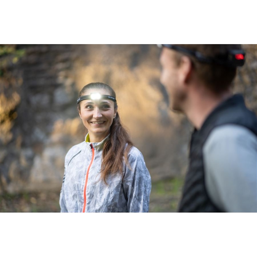 Ledlenser NEO5R - prigušiva punjiva LED čelna lampa, 1800 mAh, IP54, 600 lm, 35 h, crna/bela