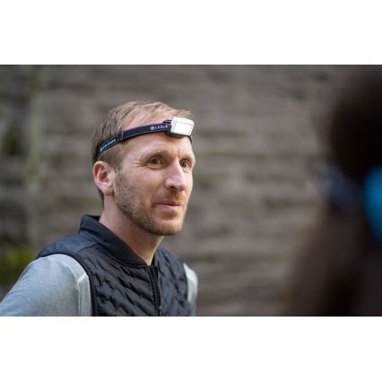 Ledlenser NEO5R - prigušiva punjiva LED čelna lampa, 1800 mAh, IP54, 600 lm, 35 h, crna/bela