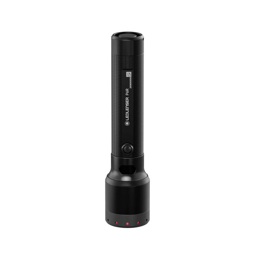 Ledlenser P6R - punjiva LED baterijska lampa sa prigušivačem, 3000 mAh, IP68, 1200 lm, 65 h, crna