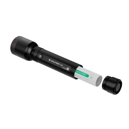 Ledlenser P6R - punjiva LED baterijska lampa sa prigušivačem, 3000 mAh, IP68, 1200 lm, 65 h, crna