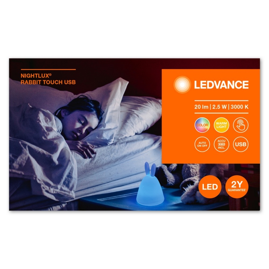 Ledvance - LED Dečija noćna lampica na dodir TOUCH LED/2,5W/5V