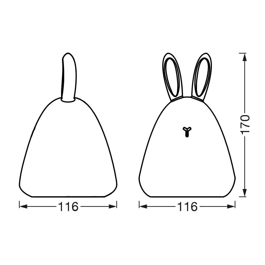 Ledvance - LED Dečija noćna lampica na dodir TOUCH LED/2,5W/5V
