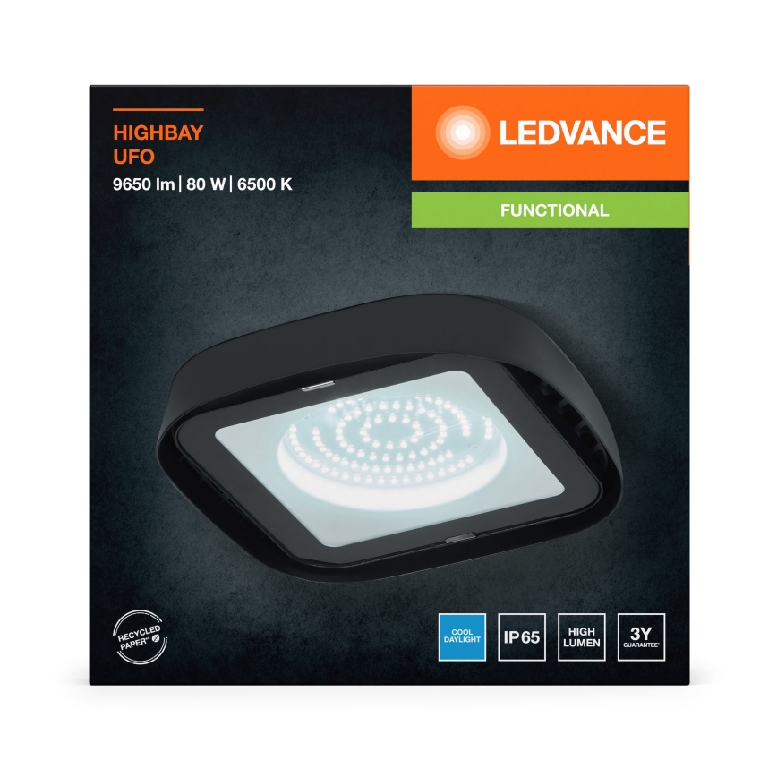 Ledvance - LED Industrijska plafonjera HIGHBAY LED/80W/230V IP65 6500K