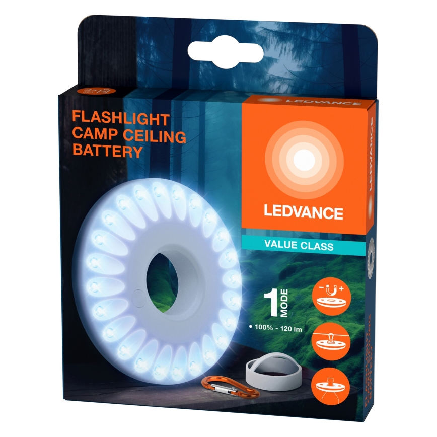Ledvance - LED Lampa FLASHLIGHT CAMP LED/1,2W/3xAAA