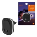 Ledvance - LED Noćno osvetljenje za utičnicu sa senzorom i USB LUNETTA LED/12,5W/230V 3000K crno
