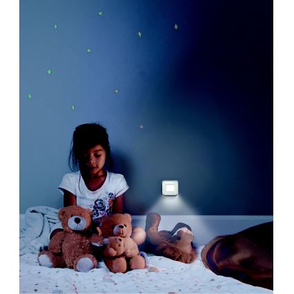 Ledvance - LED Noćno svetlo sa senzorom LUNETTA LED/0,2W/230V