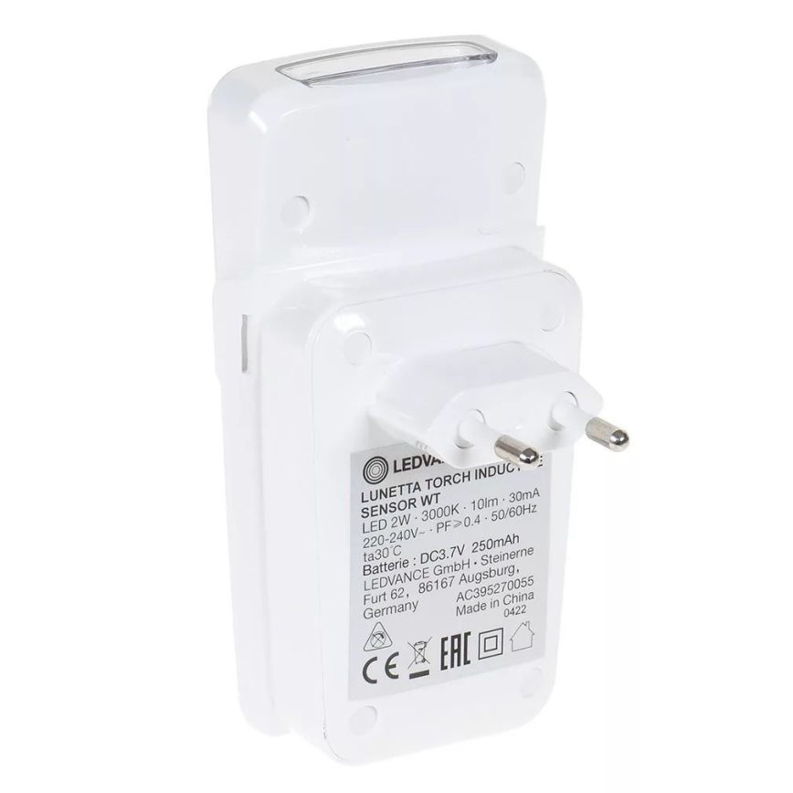 Ledvance - LED orijentaciono svetlo za utičnicu sa senzorom LUNETTA LED/2W/230V