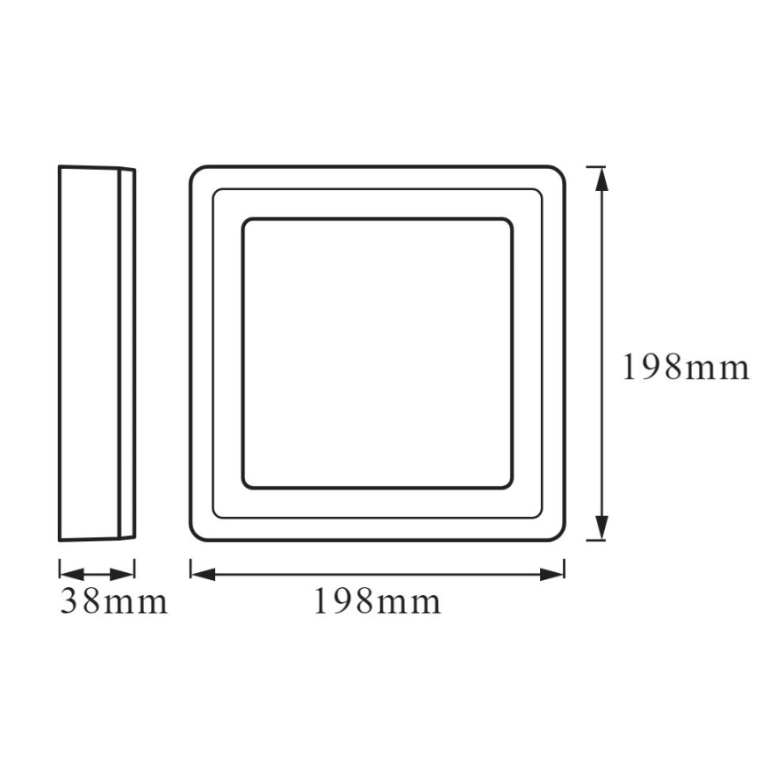 Ledvance - LED Plafonjera CLICK LED/15W/230V