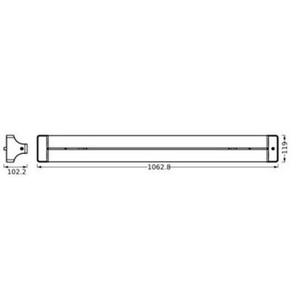 Ledvance - LED Plafonjera OFFICE LINE LED/42W/230V 106 cm