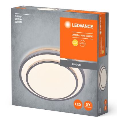 Ledvance - LED Plafonjera ORBIS BERLIN LED/16W/230V srebrno
