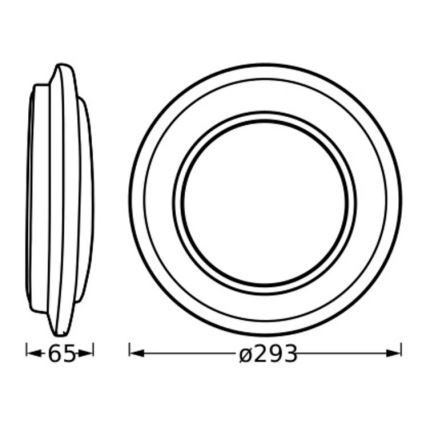 Ledvance - LED Plafonjera ORBIS BERLIN LED/16W/230V srebrno