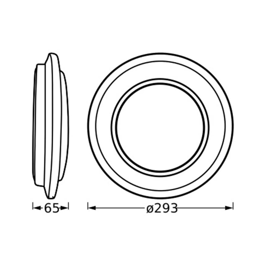 Ledvance - LED Plafonjera ORBIS BERLIN LED/16W/230V srebrno