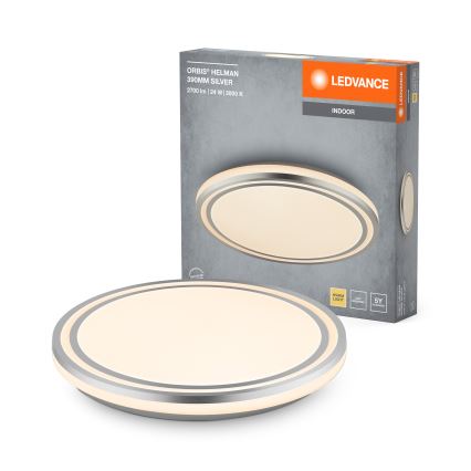 Ledvance - LED Plafonjera ORBIS HELMAN LED/24W/230V pr. 39 cm srebrno