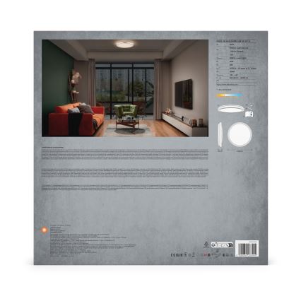 Ledvance - LED Plafonjera ORBIS HELMAN LED/24W/230V pr. 39 cm srebrno