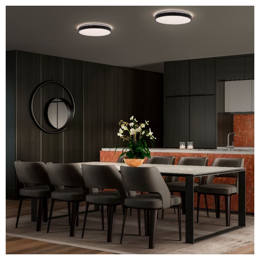 Ledvance - LED Plafonjera ORBIS LONDON LED/16W/230V crno