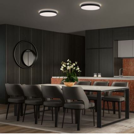 Ledvance - LED Plafonjera ORBIS LONDON LED/24W/230V crno