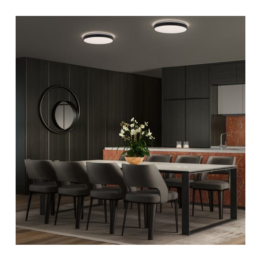 Ledvance - LED Plafonjera ORBIS LONDON LED/24W/230V crno