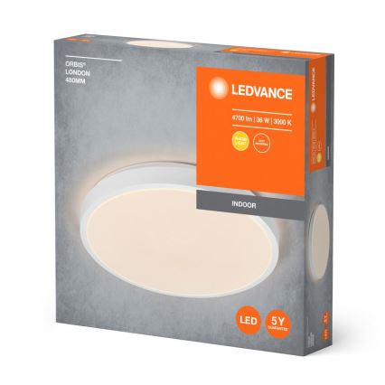 Ledvance - LED Plafonjera ORBIS LONDON LED/36W/230V bela