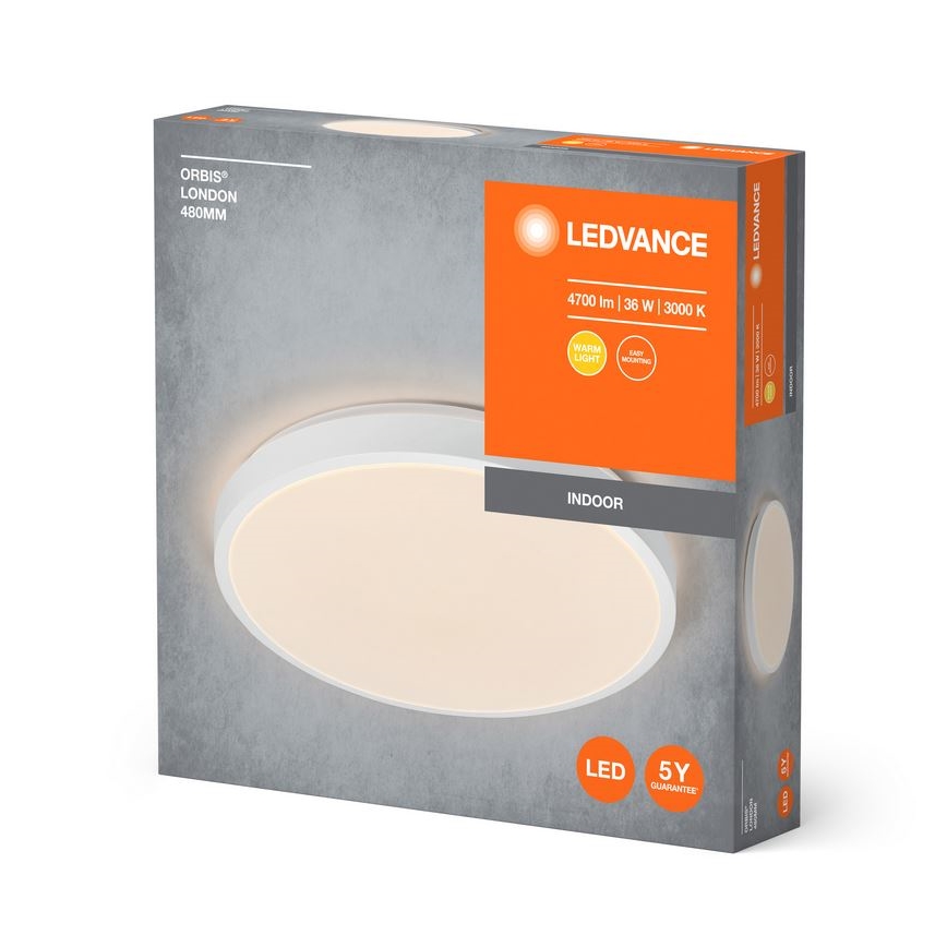 Ledvance - LED Plafonjera ORBIS LONDON LED/36W/230V bela