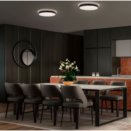 Ledvance - LED Plafonjera ORBIS LONDON LED/36W/230V crno