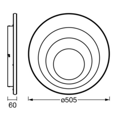 Ledvance - LED Plafonjera ORBIS SPIRAL LED/42W/230V