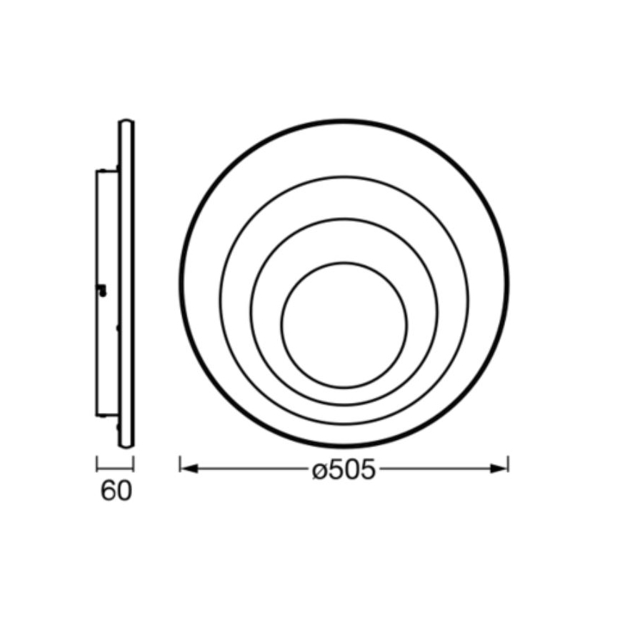 Ledvance - LED Plafonjera ORBIS SPIRAL LED/42W/230V