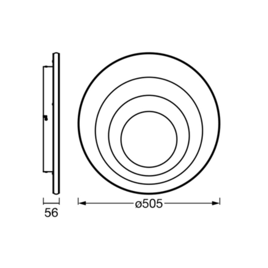 Ledvance - LED Plafonjera ORBIS SPIRAL LED/42W/230V