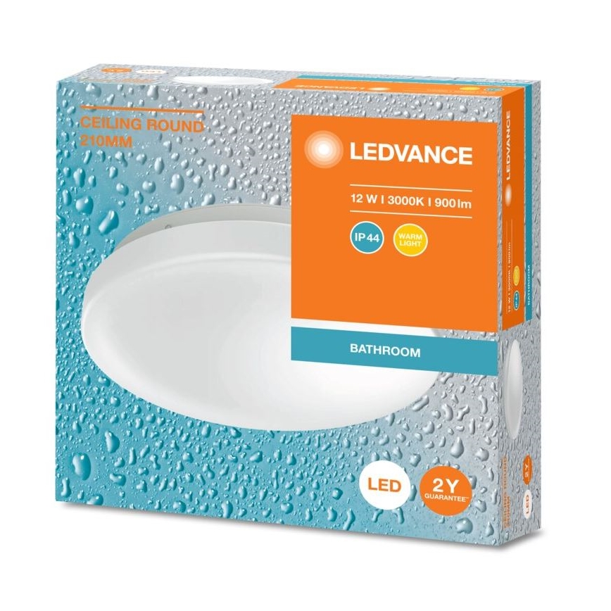 Ledvance - LED Plafonjera za kupatilo CEILING ROUND LED/12W/230V 3000K IP44