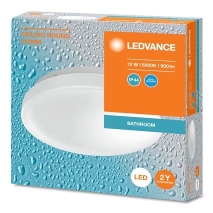 Ledvance - LED Plafonjera za kupatilo CEILING ROUND LED/12W/230V 6500K IP44