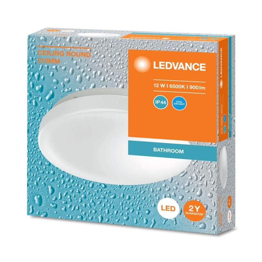 Ledvance - LED Plafonjera za kupatilo CEILING ROUND LED/12W/230V 6500K IP44