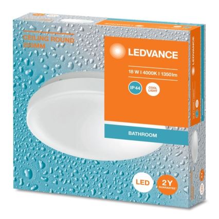 Ledvance - LED Plafonjera za kupatilo CEILING ROUND LED/18W/230V 4000K IP44