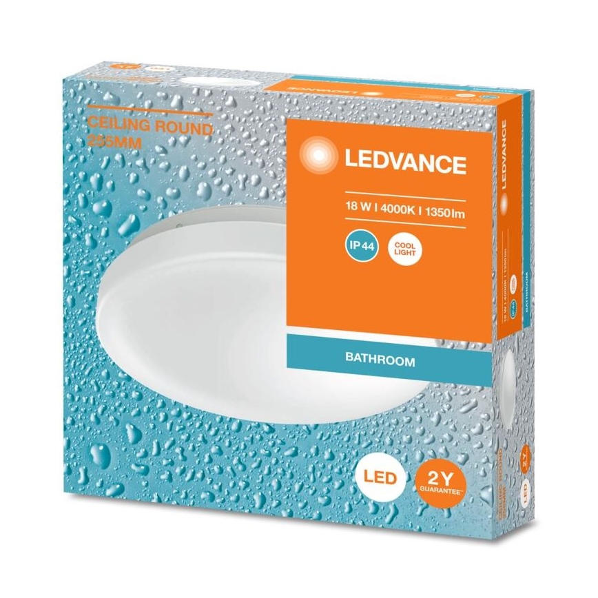 Ledvance - LED Plafonjera za kupatilo CEILING ROUND LED/18W/230V 4000K IP44
