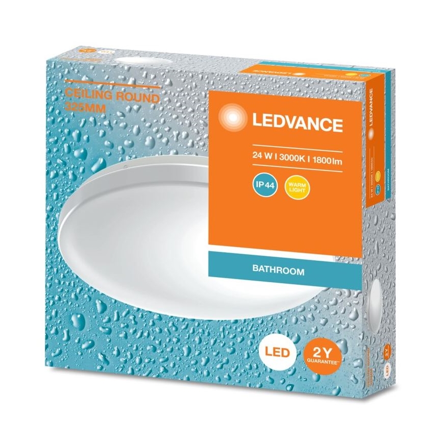 Ledvance - LED Plafonjera za kupatilo CEILING ROUND LED/24W/230V 3000K IP44