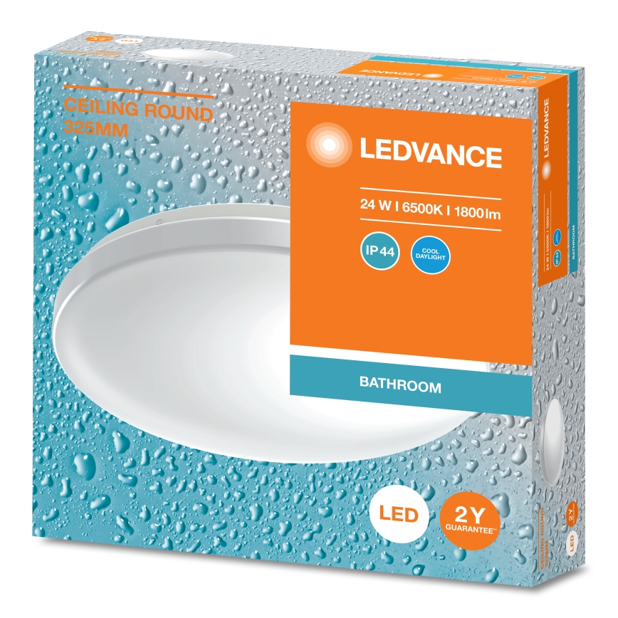 Ledvance - LED Plafonjera za kupatilo CEILING ROUND LED/24W/230V 6500K IP44